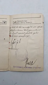 Originalt tysk ww1 lot fra ww1 på samme mand