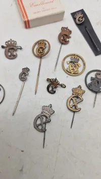 Samling originale Kong Christian X pins