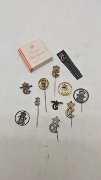 Samling originale Kong Christian X pins