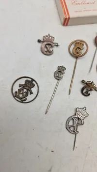 Samling originale Kong Christian X pins