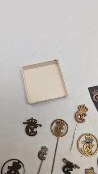 Samling originale Kong Christian X pins