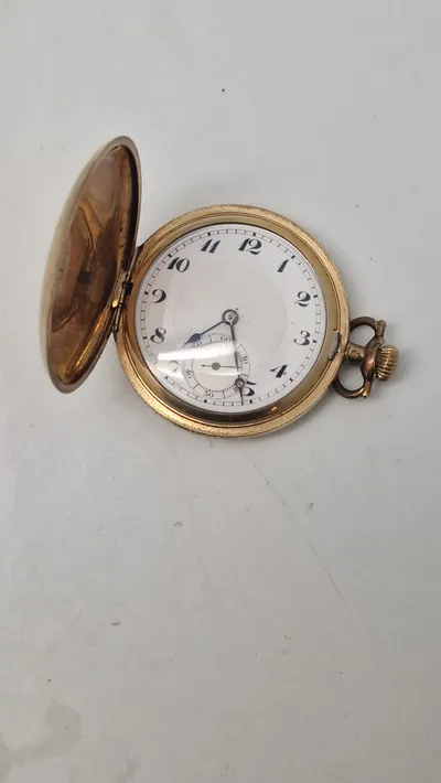 Forgyldt lommeur, start 1900 tallet
