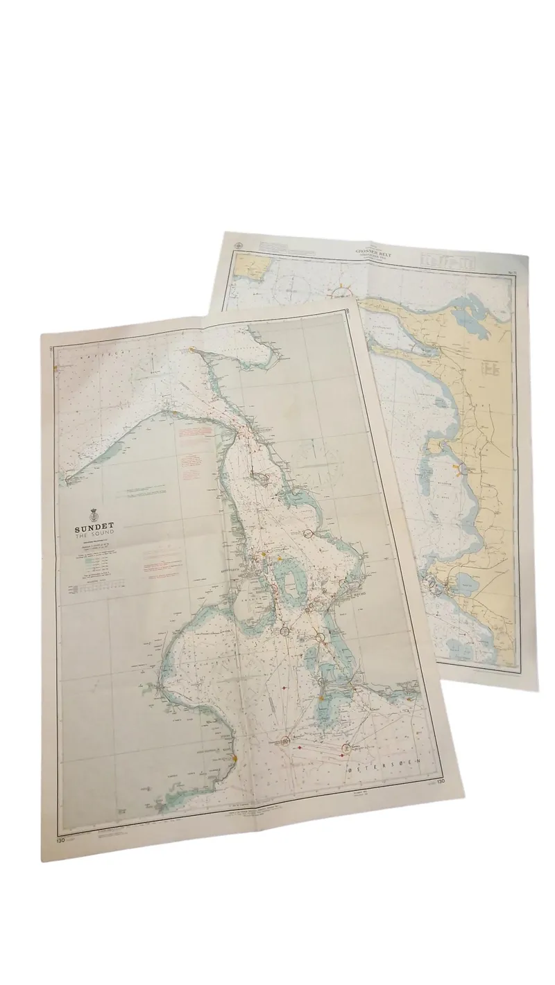 Originale søkort fra 1970’erne