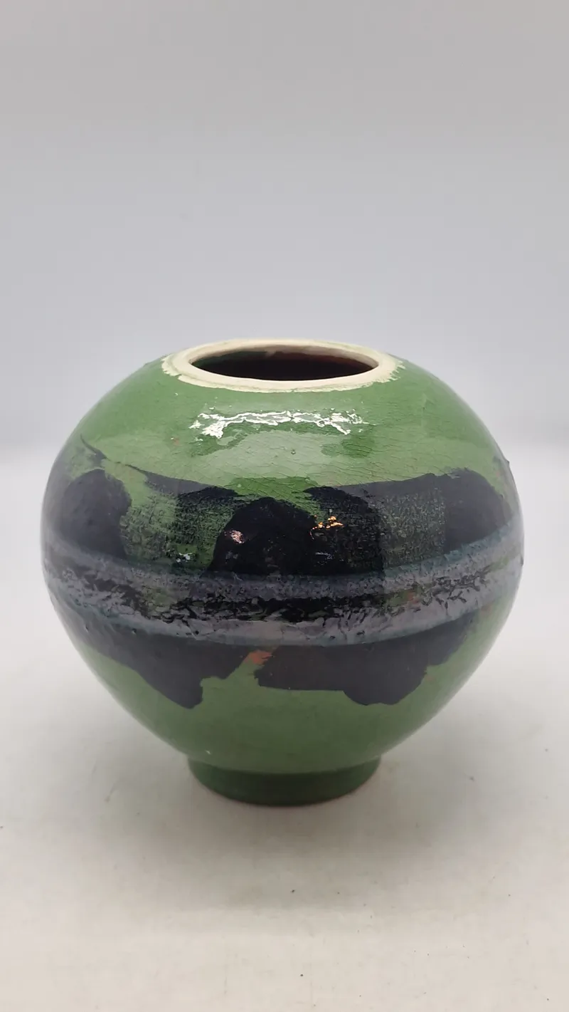 Ekstremt sjælden unika Herman A. Kähler vase fra 1930’erne