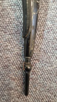 Sjælden original langpibe med teksten "De Sidste paa Skandsen Dybbøl 18 April 1864".