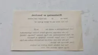 Original evakuerings seddel, ww2