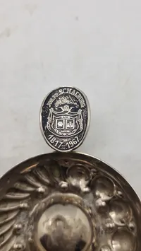 Original tastevin med teksten JOH SCHALBURG 1817-1967" (Familie til Christian Frederik Von Schalburg)