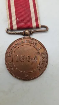 Original 1864 krigs deltager medalje