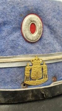 Original kepi for hue grænsevagtmester af første grad