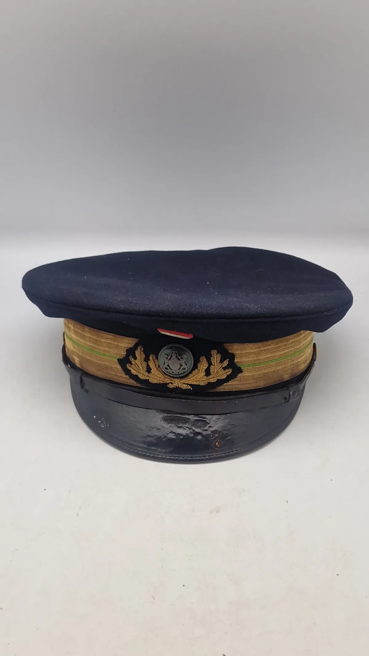 Original dansk politi kasket fra ww2, høj rang