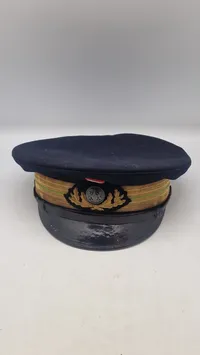 Original dansk politi kasket fra ww2, høj rang