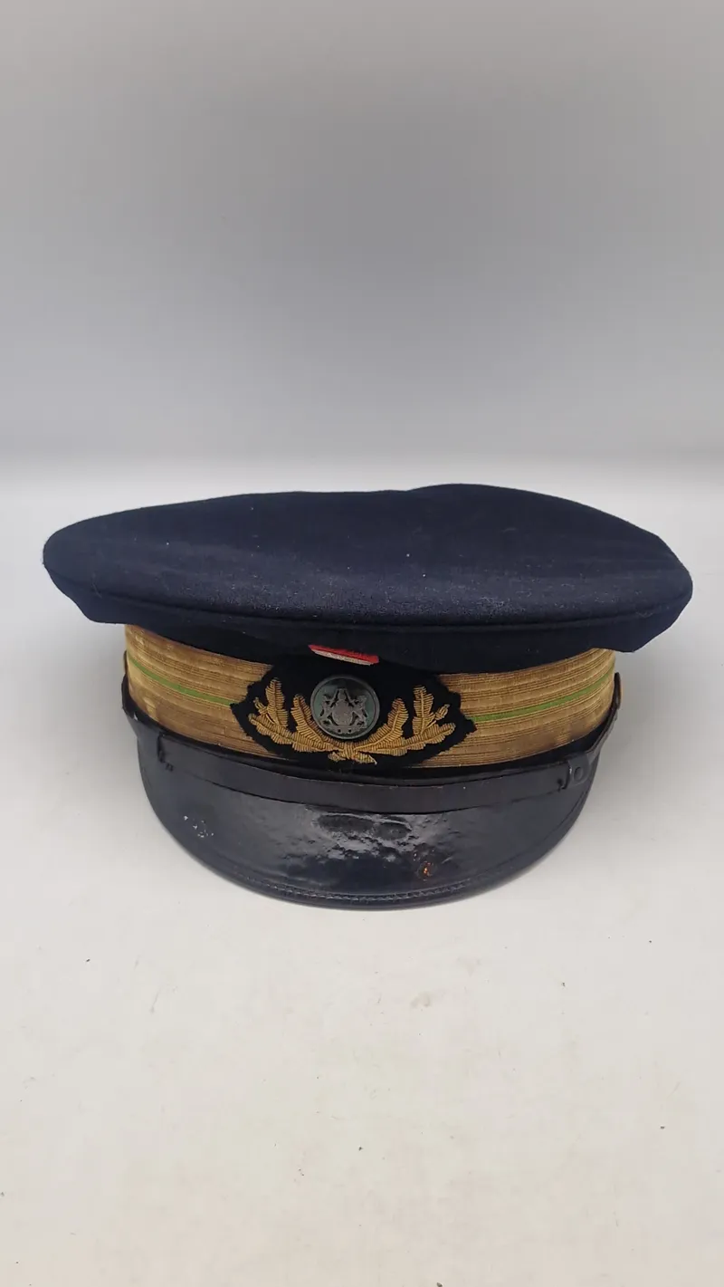 Original dansk politi kasket fra ww2, høj rang