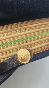 Original dansk politi kasket fra ww2, høj rang