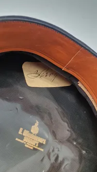 Original dansk politi kasket fra ww2, høj rang