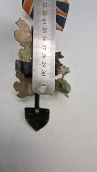 Original RAF souvenir lavet af nedskudte fly dele  fra majdagene 1945