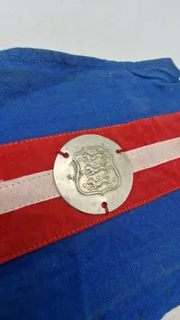Originalt armbind fra den danske modstandsbevægelse