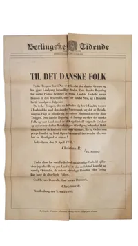 Original plakat fra 9 april 1940
