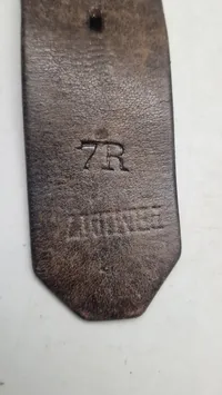Originalt Dansk bælte dateret 1907