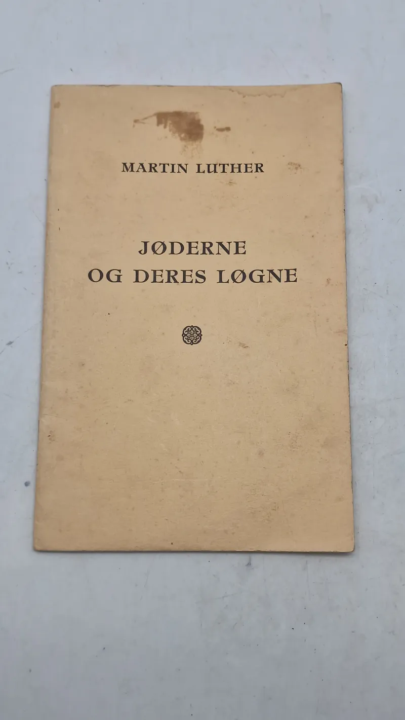 Original dansk anti jødisk propaganda, ww2
