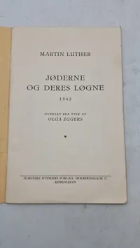 Original dansk anti jødisk propaganda, ww2
