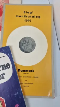 Samling frimærke og mønt hæfter