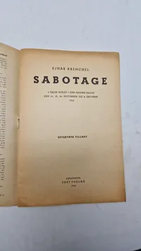 Originalt hæfte, Sabotage