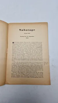 Originalt hæfte, Sabotage