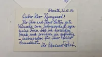 Originalt brev fra Rigsbefuldmægtige Werner Best