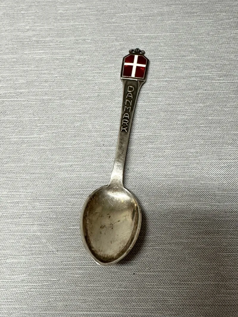 Original Dansk ske af Sterlingsølv
