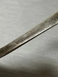 Original Dansk ske af Sterlingsølv