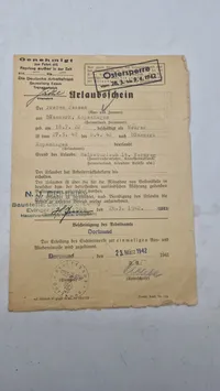 Originalt Lot fra Dansk Tysklandsarbejder WW2