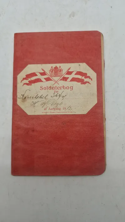 Original dansk soldaterbog, 1912