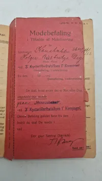Original dansk soldaterbog, 1912