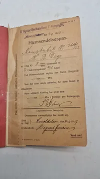 Original dansk soldaterbog, 1912