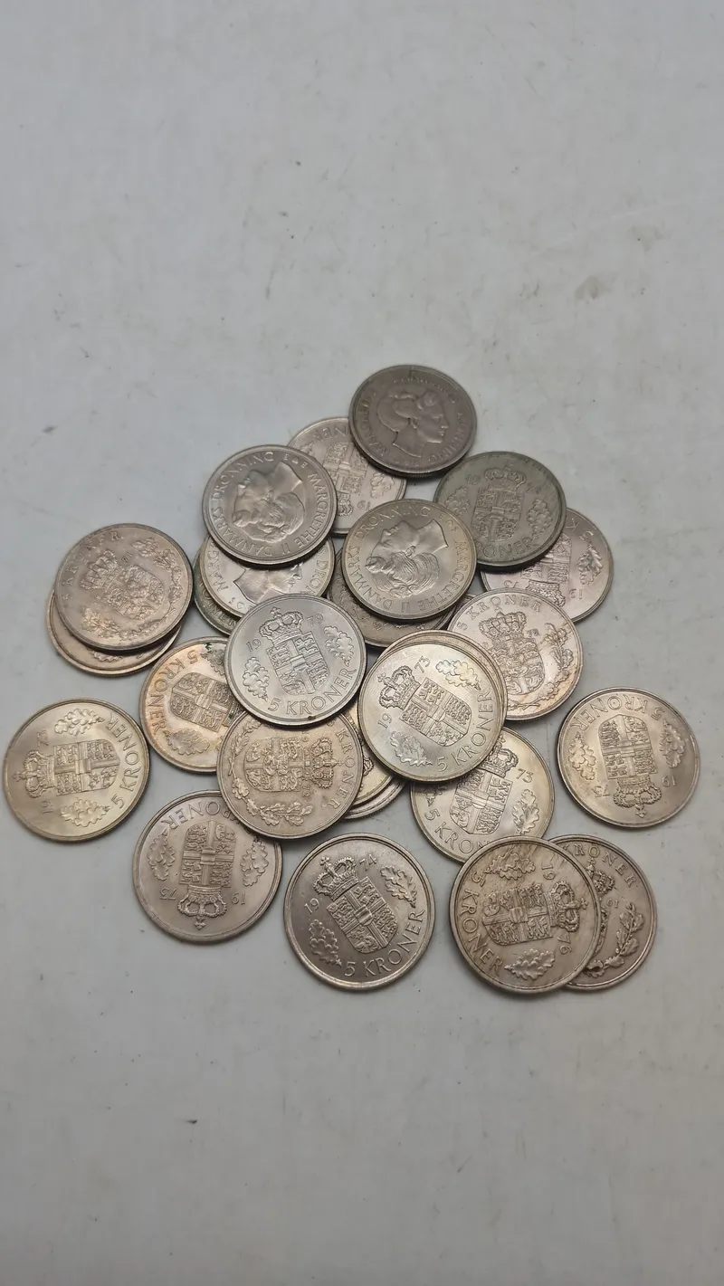 Samling danske 5 kroner