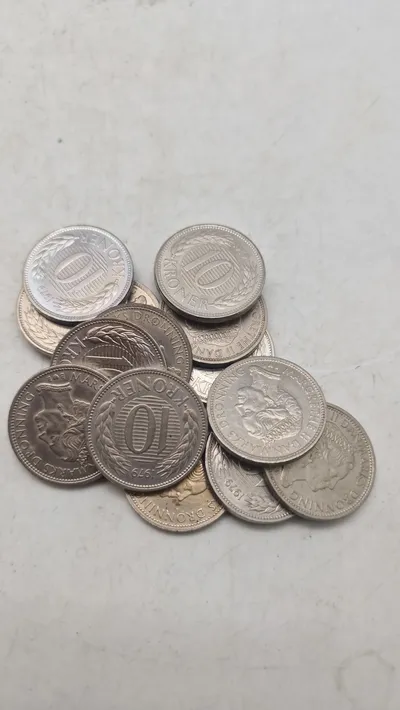 Samling danske ti kroner