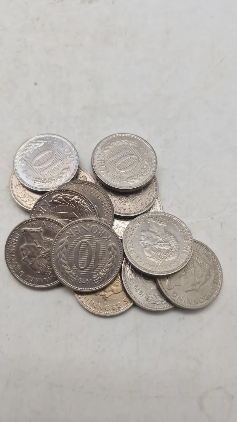 Samling danske ti kroner