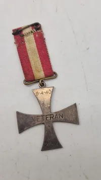 Originalt Dansk 9 April veteran kors