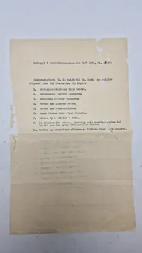 Originalt Dokument der beskriver de tyske krav til den danske regering under Anden Verdenskrig, som førte til indførelsen af undtagelsestilstand i Danmark