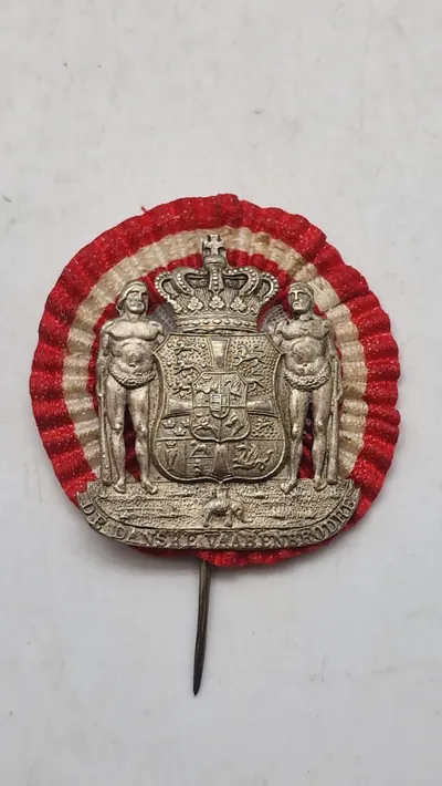 Original pin fra De Danske Vaabenbrødre (fra før det blev forsvarsbrødre)