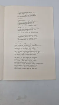 Sjældent originalt hæfte: program for anden opførelse af "Lurerne", et episk digt om nordiske lurer (Frikorps Danmark)