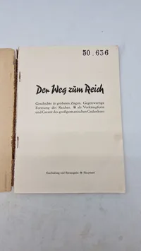 Originalt SS hæfte: Der Weg Zum Reich