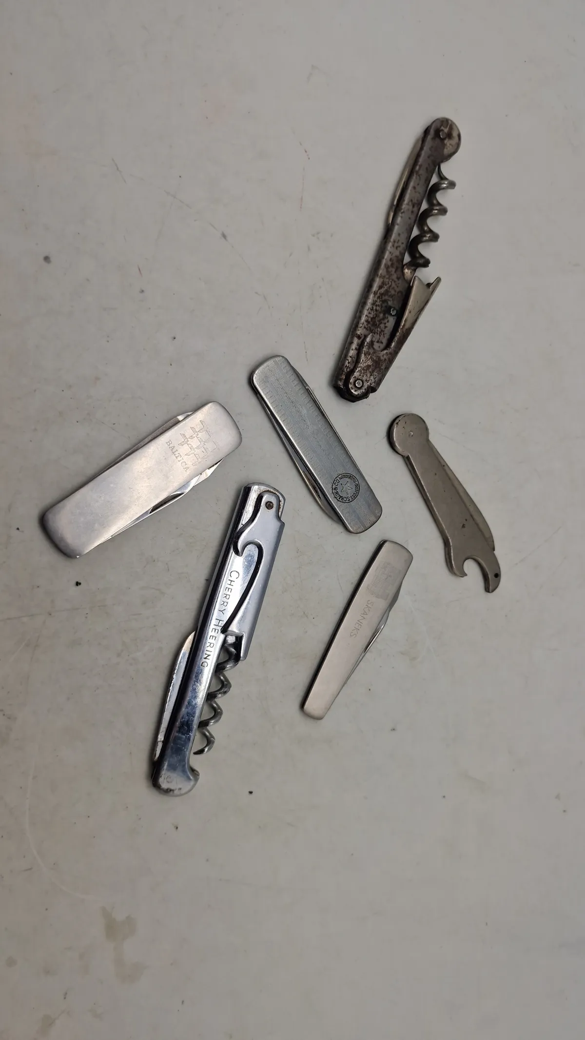Samling foldeknive
