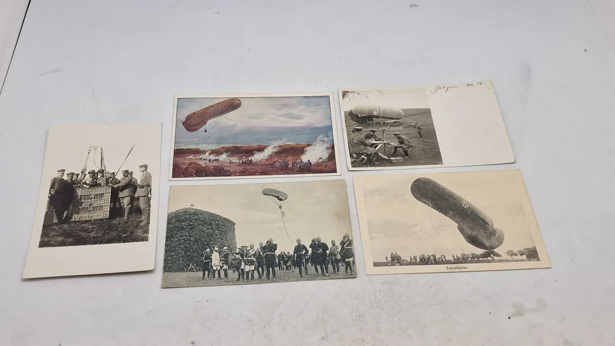 Originalt lot med Tyske luftballoner WW1