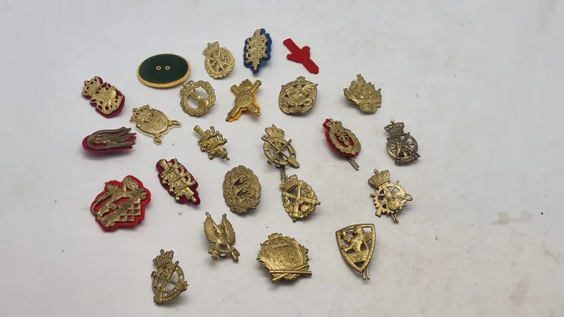Samling regimentsmærker