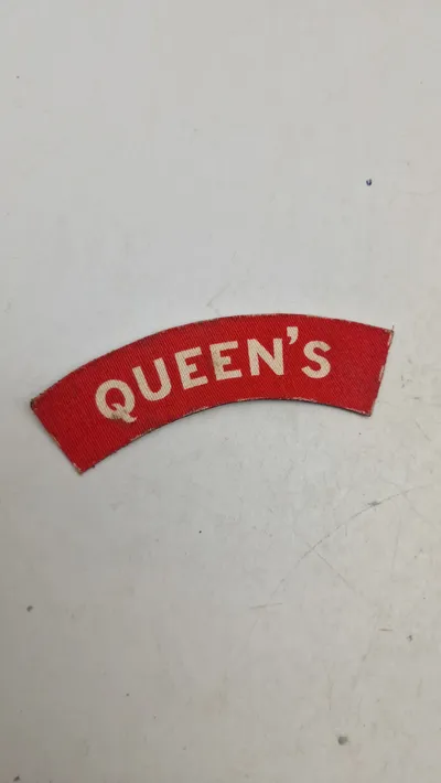 Original patch fra Queens Engelsk WW2