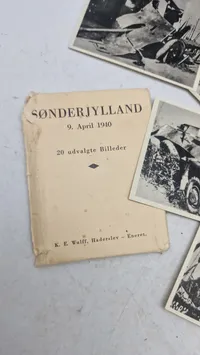Samling originale fotos med etui fra besættelsen af Danmark