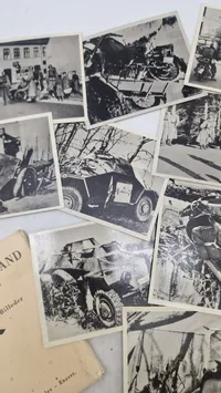 Samling originale fotos med etui fra besættelsen af Danmark