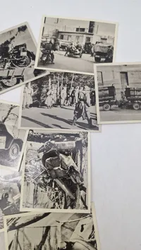 Samling originale fotos med etui fra besættelsen af Danmark