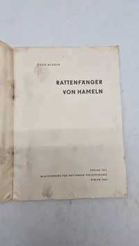 Sjældent originalt hæfte, Rattenfänger von Hameln